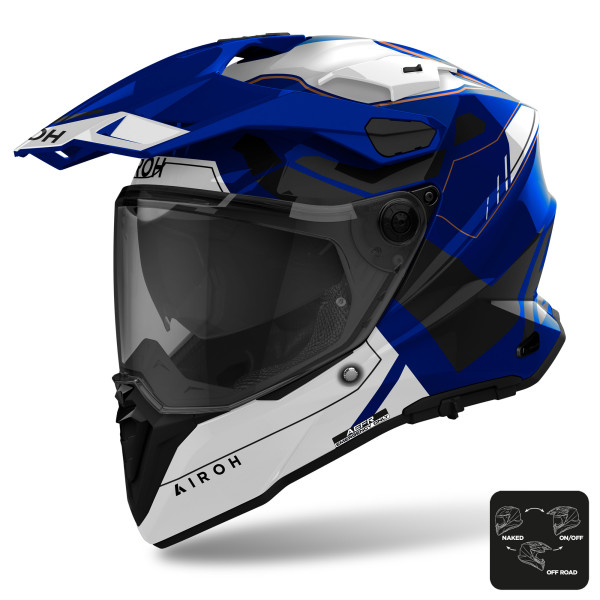 Airoh Airoh commander 2 helmet - reveal blue gloss - s